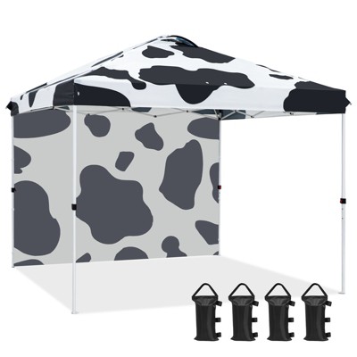 EAGLE PEAK Pop Up Canopy Tent with 1 Sidewall, Easy Setup Event Tent
