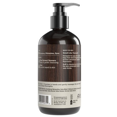 Every Man Jack Naturally Derived Men's Beard and Face Wash - Unscented - 6.7 fl oz: Liquid Vegan Deep Cleaning for Normal Skin