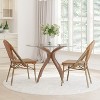 Emma & Oliver Colmar Indoor/Outdoor Stacking Bistro Chairs with Aluminum Frame - 2 of 4