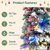 Hrinhom 3-Set Artificial Christmas Tree With Snow Flocking,8FT/6FT/4FT,11 Lighting Modes - 4 of 4