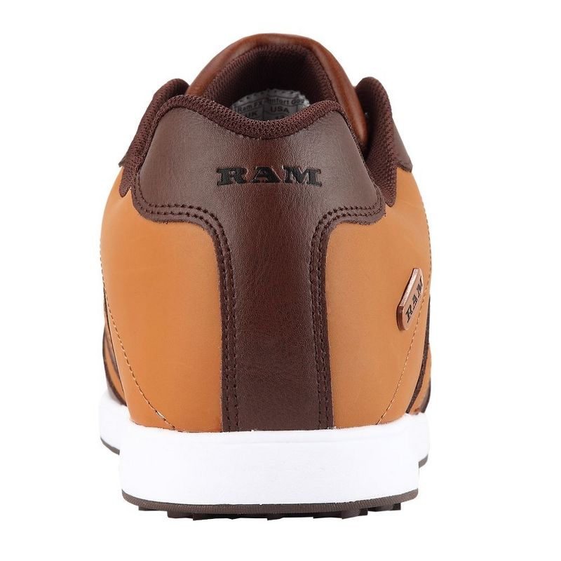 Ram FX Comfort Mens Waterproof Golf Shoes Brown, 4 of 5
