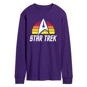 Men's - Star Trek - Sunset Logo Long Sleeve Graphic T-Shirt - 1 of 3