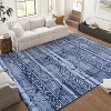 Washable Rug – Distressed Marble Boho Farmhouse Style Ultra-Thin Perfect for Living Room Bedroom Dining Room Office. - 2 of 4