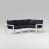 POLYWOOD 4pc EDGE Modular Deep Seating Outdoor Patio Sectional Sofa Furniture Set - 3 of 3