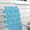 VYNXARIA Set of 2 Patio Folding Chairs ¨C Stylish & Portable Outdoor Seating in Blue! - 3 of 4