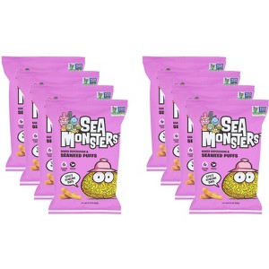 Sea Monsters Seaweed Puff Spicy Korean BBQ - Case of 8 - 3.5 oz - 1 of 2