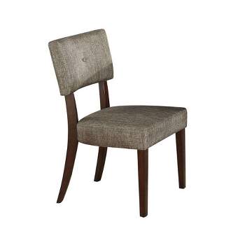 Se of 2 20" Drake Dining Chairs Gray Fabric/Espresso - Acme Furniture