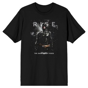 The Dark Knight Rises DC Comic Book Men's Black Short Sleeve Graphic Tee Shirt - 1 of 1