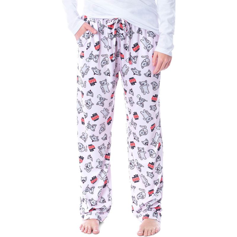 The Big Bang Theory Women's Soft Kitty Super Soft Loungewear Pajama Pants Pink, 1 of 5