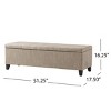Contemporary Upholstered Storage Ottoman Bench with Soft-Close Hinges for Entryway or Living Room – 51" Wide -3irtyhousy - 4 of 4