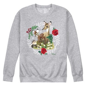 Men's - Disney - Christmas - Family In The Forest Graphic Fleece Sweatshirt - 1 of 4