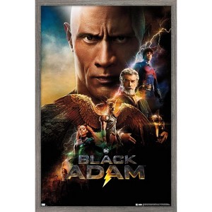 Trends International DC Comics Movie Black Adam - Group One Sheet Framed Wall Poster Prints - 1 of 4