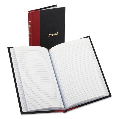 Boorum & Pease Record/Account Book Black/Red Cover 144 Pages 5 1/4 x 7 7/8 96304