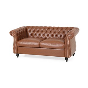 NicBex 61.75 Inch Buttons Tufted Couch Loveseat Sofa with Rolled Armrests for Living Room,Small Space,Apartment - 1 of 4