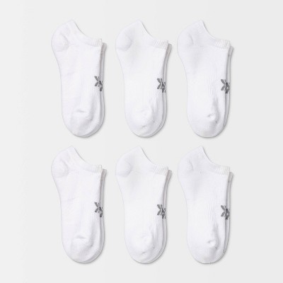 Hanes Premium 6 Pack Women's Cushioned Ankle Socks - White 8-12 : Target