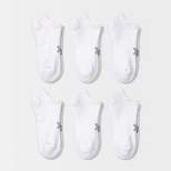 Women's Cushioned 6pk No Show Athletic Socks - All in Motion™ - White 4-10