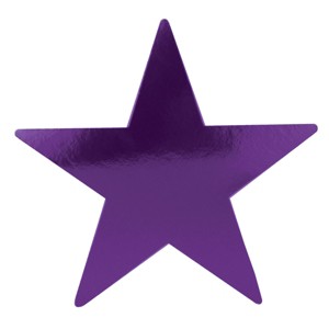 Beistle Foil Star Cutout, Choose Your Size and Color - 1 of 1