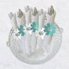 Big Dot of Happiness Colorful Floral Happy Mother's Day - We Love Mom Party Paper Napkin Holder - Napkin Rings - Set of 24 - 3 of 4