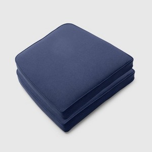 Monroe 2pk Dining Chair Seat Cushions Navy - Threshold , Blue