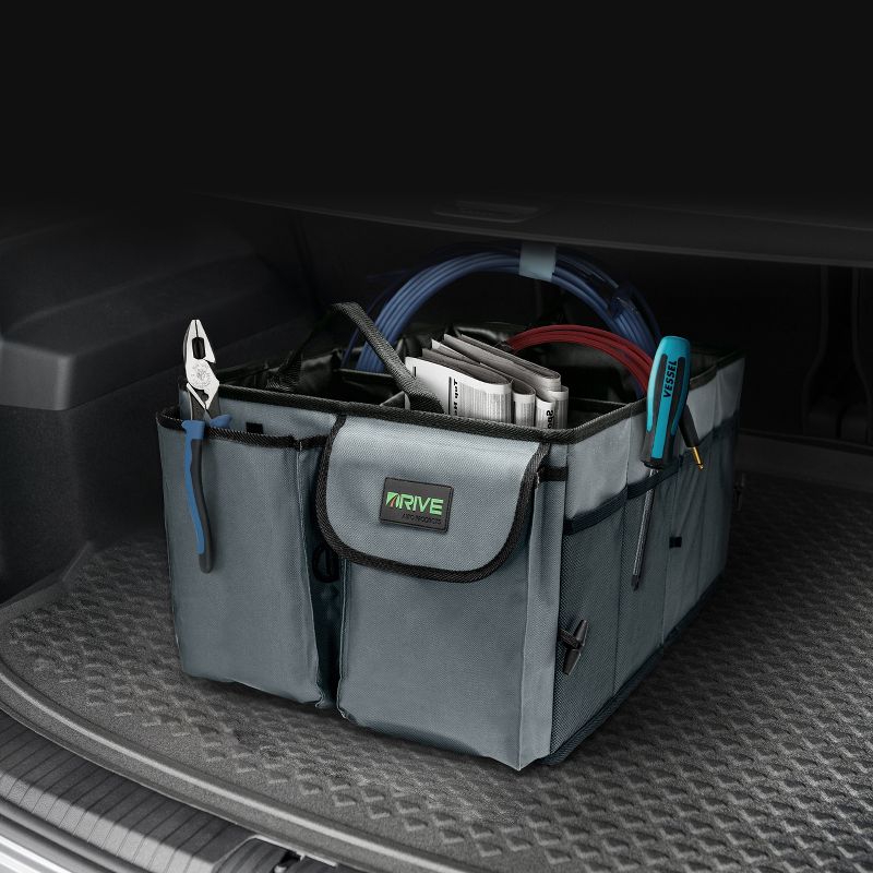 Drive Auto Car Organizer for Trunk, Collapsible with Multiple Storage Compartments, 6 of 7