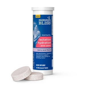 Mommy's Bliss Lactation Hydration Drink Tablets - Berry Acai - 10ct - 1 of 4