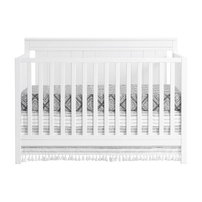Image of Oxford Baby Lazio 4-in-1 Convertible Crib - Snow White
