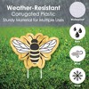 Big Dot of Happiness Little Bumblebee - Yard Sign and Outdoor Lawn Decorations - Bee Baby Shower or Birthday Party Yard Signs - Set of 8 - 3 of 4