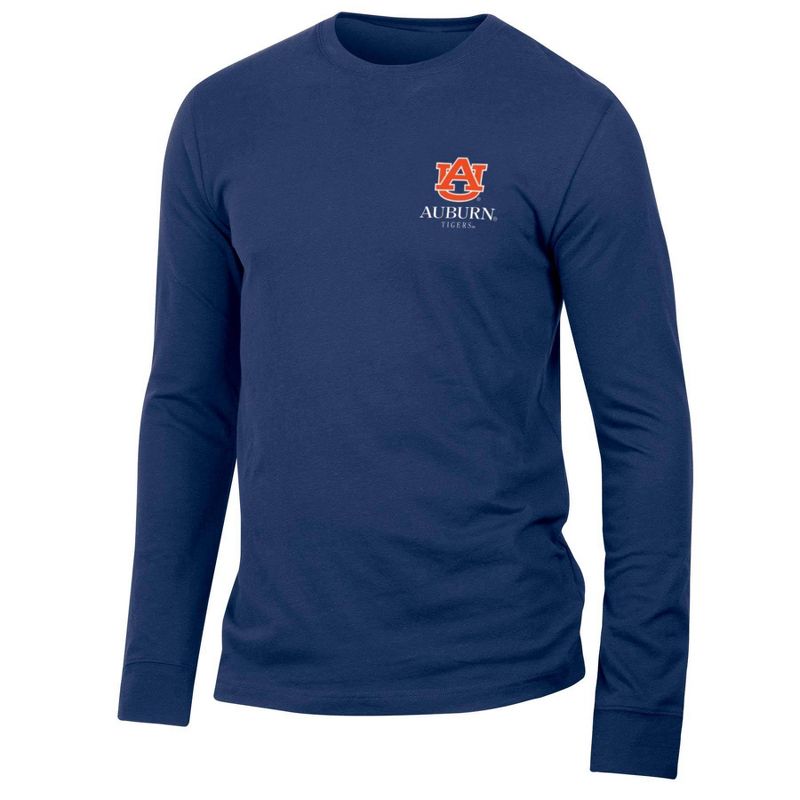 NCAA Auburn Tigers Men&#39;s Long Sleeve Suede T-Shirt, 1 of 3
