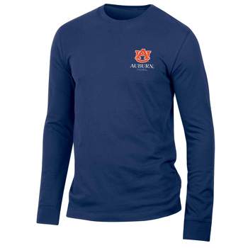NCAA Auburn Tigers Men's Long Sleeve Suede T-Shirt