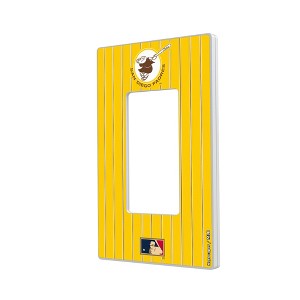 MLB Cooperstown West Teams Pinstripe Hidden-Screw Light Switch Plate for Single Rocker - 1 of 4