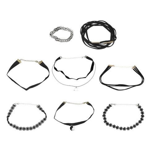 8 Women For Bargains : Classic Choker Set Black Target Unique Necklaces Pcs Necklaces Choker