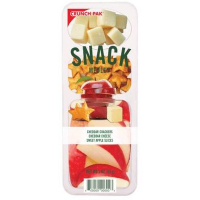 Crunch Pak Snack Medley: Apples, Crackers, & White Cheddar - 3oz