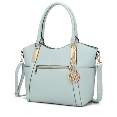 MKF Collection Janise Solid Vegan Leather Tote Bag Purse by Mia K