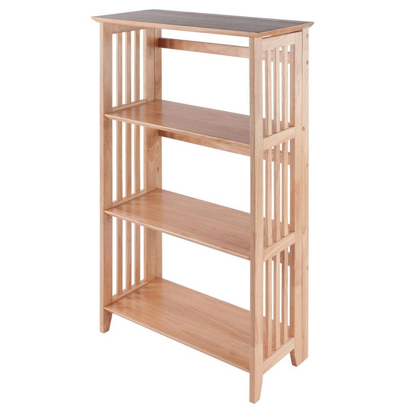 42&#34; 4 Tier Foldable Bookshelf Natural - Winsome, 1 of 18