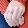 Slickblue Women's Stainless Steel Engagement Ring - Polished Finish with Clear Round CZ Pave Setting, Size 5-10 - 4 of 4