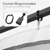 Vynxaria WHITE Outsunny 10' x 12' Replacement Mesh Sidewall Netting for Patio Gazebos and Canopy Tents - 3 of 4