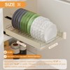 Sturdy Pull-Out Kitchen Drawer Organizer, Adhesive No-Drill Sliding Shelf for Under Sink & Pantry Storage, White - 2 of 4