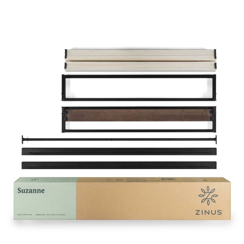 10" Suzanne Platform Bed Frame Gray Wash - Zinus, 6 of 7