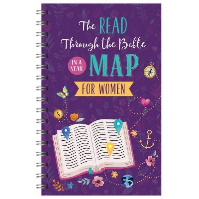 The Read Through the Bible in a Year Map for Women - (Faith Maps) by  Compiled by Barbour Staff (Spiral Bound)