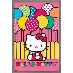 Trends International Hello Kitty - Balloon Framed Wall Poster Prints - 1 of 4