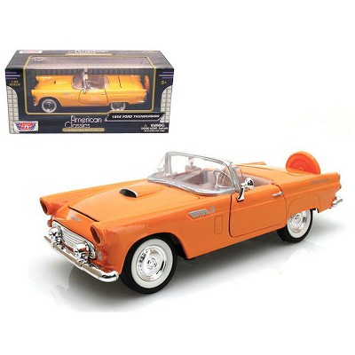 1956 Ford Thunderbird Orange 1/24 Diecast Car Model by Motormax