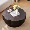 GDFStudio Alessia Modern Flower Shaped Storage Coffee Table - 2 of 4