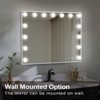 Angel Sar Vanity Mirror with Lights & Bluetooth Speaker, 22.8"x18.1" Makeup Mirror with 15 Dimmable LEDs, 3 Color Modes, USB Charging Port - 2 of 4