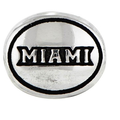 Black Bow Jewelry Sterling Silver Miami of Ohio Collegiate Bead Charm