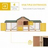 Wooden Rabbit Hutch Pet Playpen House Enclosure Large Outdoor Bunny With Double Side Ramp,For Guinea Pig Chicken Duck And Small Animals-Cuddlewood - 4 of 4