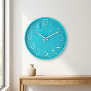 REGALWOVEN Plastic Classic Simple Battery Powered Silent Wall