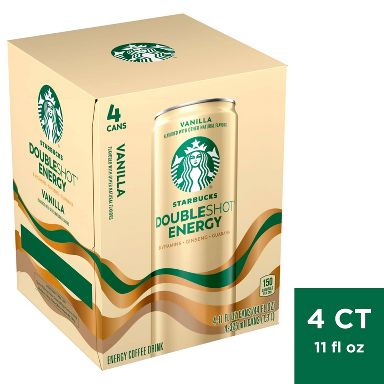 Starbucks Doubleshot Energy Vanilla - 4pk/11 fl oz Cans