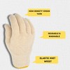 PSBM Cotton String Knit Gloves, 12-Pairs, Mens, Size - Large Hand Protection Lightweight Work Gloves - 4 of 4
