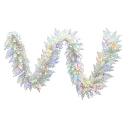 Vickerman Artificial Sparkle White Spruce Garland