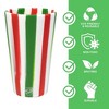 Silipint: Silicone 16 oz Pint Glass Set, 2 Pack Peppermint & Poinsettia - 3 of 4